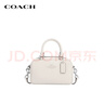 蔻馳（COACH）【品牌直供】新年情人節禮物女士SATCHEL小號單肩斜挎包白色CT776 曬單實(shí)拍圖
