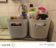 晟旎尚品雜物收納盒家用零食玩具桌面儲物盒玩具零食整理筐整理箱收納箱 大號加高加厚【2只裝】帶蓋 白色 曬單實(shí)拍圖