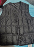 鴨鴨（YAYA）羽絨馬甲男短款保暖中老年冬季休閑鴨絨背心外套25093YYA 曬單實(shí)拍圖