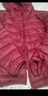 鴨鴨（YAYA）佟麗婭同款秋冬輕薄羽絨服女冬裝短款鴨絨輕型薄款女士保暖外套K 酒紅色 2XL (175) 曬單實(shí)拍圖