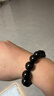 峨眉山烏金黑曜石手串男補水事女情侶瑪瑙手鏈本命年禮物 曬單實(shí)拍圖