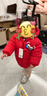 巴拉巴拉童裝兒童羽絨服紅色男童女童2025新款春裝拜年服國風(fēng)寶寶外套加厚 紅紅福獸60611-白鴨絨 90 曬單實(shí)拍圖