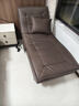 虎圖騰 多功能可拆洗單人沙發(fā)床單人貴妃椅休閑皮藝沙發(fā)躺椅貴妃榻 咖啡色（電動(dòng)款） 曬單實(shí)拍圖