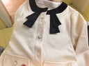 JELLYBABY【蝴蝶結領(lǐng)時(shí)髦高級套裝】秋款女童洋氣外套+褲子大童 曬單實(shí)拍圖