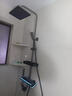 九牧（JOMOO）淋浴花灑套裝智能恒溫鋼琴增壓沐浴器全銅浴室洗澡淋雨 08槍灰色【星空氛圍燈】恒溫款 曬單實(shí)拍圖