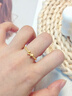 中國黃金（CHINA GOLD）蝴蝶結黃金戒指女款開(kāi)口單戒足金指環(huán)新年生日禮物送女友老婆 約1.9g足金蝴蝶結開(kāi)口戒指 曬單實(shí)拍圖