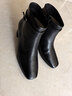 愛(ài)步（ECCO）職場(chǎng)優(yōu)雅高端小羊皮方頭高跟時(shí)裝女靴 型塑290983 黑色38 曬單實(shí)拍圖