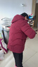秋芙羅媽媽裝冬季羽絨棉服紅色高檔本命年中老年女裝50歲60洋氣保暖外套 曬單實(shí)拍圖
