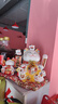 吉貓堂招財貓擺件開(kāi)業(yè)大號自動(dòng)搖手店鋪前臺家居客廳裝飾發(fā)財貓送禮禮品 特大號36CM高【八方進(jìn)財】搖手貓 【禮盒+坐墊+圍脖】電池插電兩用 曬單實(shí)拍圖