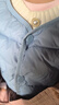 紅豆90絨兒童羽絨服輕薄外套休閑男女童休閑內膽保暖上衣 藍色 130 曬單實(shí)拍圖