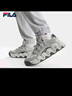 FILA斐樂(lè )女鞋休閑鞋面包可頌鞋復古老爹鞋舒適增高輕便耐磨運動(dòng)鞋 豆腐白/燕麥色-TO 35.5 曬單實(shí)拍圖