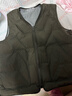 雅鹿羽絨馬甲男士?jì)却┯鸾q內膽輕薄貼身保暖V領(lǐng)拉鏈坎肩 橄欖 185 曬單實(shí)拍圖
