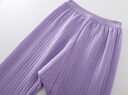 億年鑫中老年女士純棉保暖褲高腰加襠寬松媽媽薄棉褲三層夾棉秋冬打底褲 淺紫色 115推薦體重150-170斤 曬單實(shí)拍圖