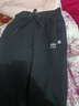 JEEP SPIRIT吉普休閑褲男冬季加絨加厚羊羔絨褲子男大碼束腳褲男士保暖棉褲潮 黑色平角 2XL (130-145斤) 曬單實(shí)拍圖