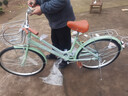 EG7自行車(chē)成年人女士大學(xué)生通勤實(shí)心胎自行車(chē)學(xué)生12到18歲上班用單車(chē) 旗艦-抹茶綠【金屬車(chē)筐+充氣胎】 26寸單速【適合155-175cm】 曬單實(shí)拍圖