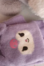 Hello Kitty兒童手套冬保暖針織毛線(xiàn)半指可愛(ài)女大童女孩寫(xiě)字3121D庫洛米紫色 曬單實(shí)拍圖
