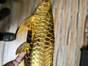 銅師傅《金龍魚(yú)》客廳 桌面 銅擺件 家居裝飾工藝品 曬單實(shí)拍圖