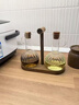 佳億廚連玻璃木塞油壺精致家用油瓶醬油醋壺橄欖油香油瓶高硼硅木托密封壺 木塞油壺 曬單實(shí)拍圖