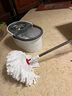 好媳婦旋轉拖把38cm2個(gè)棉頭 液壓桿雙驅動(dòng)免手洗家用一拖凈不銹鋼籃 曬單實(shí)拍圖