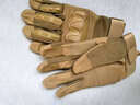 泰冉戰術(shù)手套戶(hù)外運動(dòng)男女騎行登山耐磨防滑作戰訓練格斗拳擊防護手套 【加厚防護+耐磨透氣+指尖觸屏】-卡其色 均碼（全指防護） 曬單實(shí)拍圖