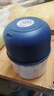 絞肉機小型打蒜器家用絞蒜切蒜器多功能輔食料理機電動(dòng)蒜泥神器蒜蓉機自動(dòng)切菜機壓蒜器 寶藍色- 0.26L （升級大電機） 曬單實(shí)拍圖