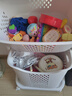 赟婭兒童玩具收納筐家用多層塑料客廳雜物積木收納籃子儲物筐臟衣置物 三層臟衣籃【分層收納+提手】 曬單實(shí)拍圖