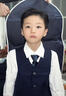 羅蒙兒童西裝馬甲套裝男童花童主持人禮服男孩鋼琴演出服 藏青色 110 曬單實(shí)拍圖