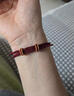 戚小米可穿黃金本命年紅繩手鏈女編織手繩DIY手鐲半成品2026新款手飾品 平安紅手鏈【不含吊墜】 曬單實(shí)拍圖