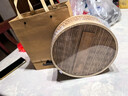啟慧捷新款中式白茶普洱茶餅盒竹編茶葉包裝盒 紅巖茶鐵觀(guān)音通用空禮盒 竹編-圓形茶餅盒 曬單實(shí)拍圖