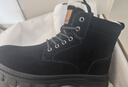 駱駝牌 雪地靴戶(hù)外加厚加絨保暖棉鞋男靴P15W201012 黑色 43 曬單實(shí)拍圖