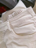 DEREK JEFF 戴里克.杰夫天絲薄三防牛仔褲女夏煙管高腰小個(gè)子九分顯瘦直筒寬松老爹哈倫褲 白色九分 S 26 曬單實(shí)拍圖