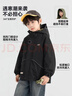 多多家【防水薄絨軟殼服】男童外套2025春秋款兒童保暖登山服中大童上衣 曬單實(shí)拍圖