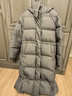 ELAND衣戀羽絨服女中長(cháng)款直筒連帽鵝絨保暖外套新款 灰色(15)Grey XS /155 曬單實(shí)拍圖