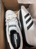 阿迪達斯（adidas）T頭鞋男鞋春季復古休閑鞋時(shí)尚輕便減震運動(dòng)鞋 白/一號黑/白 43 曬單實(shí)拍圖