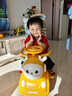 邁多熊兒童電動(dòng)車(chē)扭扭車(chē)遙控可坐人1-5歲男女寶寶滑滑車(chē)充電兒童玩具車(chē) 【電動(dòng)款】黃+大電瓶+藍牙音樂(lè )+推把圍欄+軟輪 可拆卸餐盤(pán) 曬單實(shí)拍圖