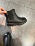 他她（TATA）加絨軟糖靴顯瘦切爾西靴女靴子法式通勤短靴秋冬新款WXB03DD4 黑色（毛里） 35 曬單實(shí)拍圖