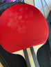 紅雙喜3星級乒乓球拍雙反膠5層純木 三星控制平衡型單拍 曬單實(shí)拍圖