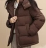 雪中飛2025新款女士冬季保暖短款羽絨服女裝防風(fēng)防寒時(shí)尚百搭通勤外套 咖色|7406 M /165/88A 曬單實(shí)拍圖