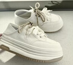 百麗（Belle）透氣網(wǎng)面小白鞋女26春新款厚底增高一腳蹬休閑板鞋F6N1DAM6預售 米白色 36 曬單實(shí)拍圖