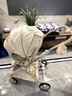 酷貝樂(lè )（coballe）嬰兒推車(chē)輕便遛娃神器新生兒嬰兒車(chē)0-3歲用折疊可坐可躺帶減震 香檳金【4代】 曬單實(shí)拍圖