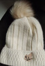 笙格兒 帽子女秋冬季毛線(xiàn)帽百搭兔毛新款韓版時(shí)尚冬天女士加絨加厚保暖套頭針織帽 米色 均碼 曬單實(shí)拍圖
