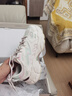 斐樂(lè )（FILA） 【楊冪同款】女鞋情侶運動(dòng)鞋情人節蕨草鞋休閑鞋老爹鞋情侶鞋 豆腐白/瑚草綠-TS【女款】 37.5 曬單實(shí)拍圖