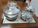 益茶福全自動(dòng)上水電熱水壺底部上水嵌入式茶臺功夫茶燒水壺飲水燒水一體機抽水玻璃煮茶壺保溫泡茶壺 SQ-008金色玻璃套裝 1L 曬單實(shí)拍圖