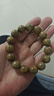 巧品天然奶香綠檀手串復古綠檀木佛珠手串老檀香木質(zhì)文玩 【沉水級】老料綠檀15mm*15顆 曬單實(shí)拍圖