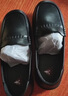 足力健老人鞋2026單鞋休閑皮鞋媽媽鞋一腳蹬鞋子女款平底鞋 6015K黑色37 曬單實(shí)拍圖