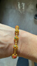 漢秀黃金十二花神手串足金新款古法蓮花桃花手鏈生日禮物送老婆送女友 十二花神手串 金重約6.72克 曬單實(shí)拍圖