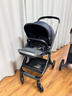 elittle逸樂(lè )途嬰兒車(chē)0-3歲用折疊可坐可躺可轉向 EMU高景觀(guān)雙向嬰兒推車(chē) EMU-靛釉藍【四擋全篷】 曬單實(shí)拍圖