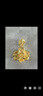 周大福牡丹花實(shí)心足金黃金吊墜女送媽媽(工費180)約4.2g EOF789 曬單實(shí)拍圖