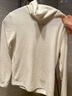 優(yōu)衣庫女裝HEATTECH搖粒絨兩翻領(lǐng)套頭衫/長(cháng)袖479608 01 乳白色 M /160/84A 曬單實(shí)拍圖