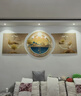 家樂(lè )宸客廳裝飾畫(huà)沙發(fā)背景墻掛畫(huà)2026新款高端大氣三聯(lián)壁畫(huà)餐廳裝飾畫(huà) 福祿金山-A款 左右90*70圓90晶瓷 曬單實(shí)拍圖